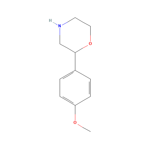 2-(4-methoxyphenyl)morpholine (CAS: 83555-74-2) - Chemical Structure and Molecular Formula 