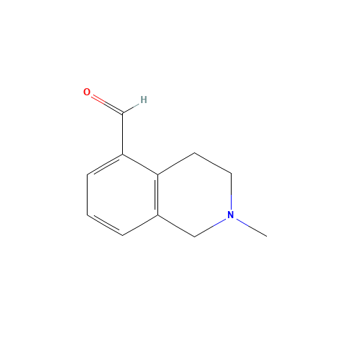2-methyl-3,4-dihydro-1H-isoquinoline-5-carbaldehyde (CAS: 1268521-50-1) - Chemical Structure and Molecular Formula 
