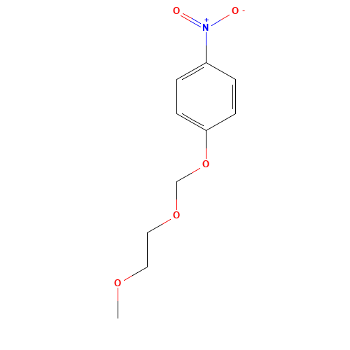 1-(2-methoxyethoxymethoxy)-4-nitrobenzene (CAS: 198829-77-5) - Chemical Structure and Molecular Formula 