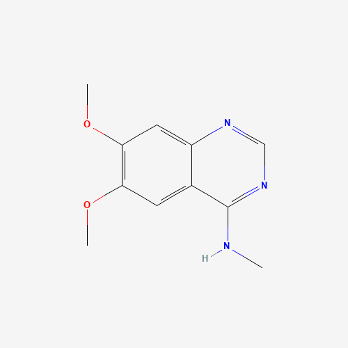 6,7-dimethoxy-N-methylquinazolin-4-amine (CAS: 21575-14-4) - Chemical Structure and Molecular Formula 