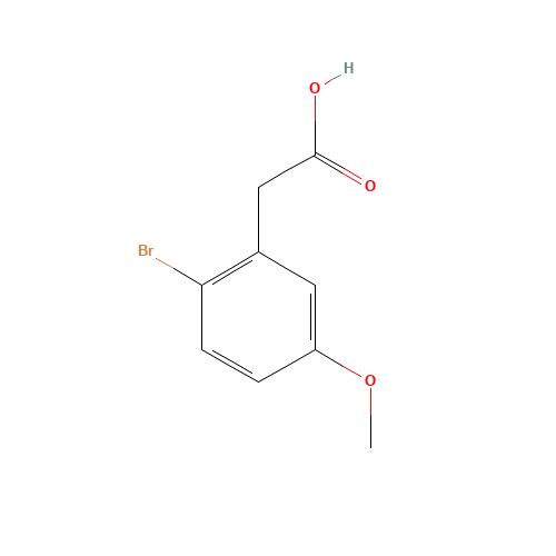 2-(2-bromo-5-methoxyphenyl)acetic acid (CAS: 86826-93-9) - Chemical Structure and Molecular Formula 