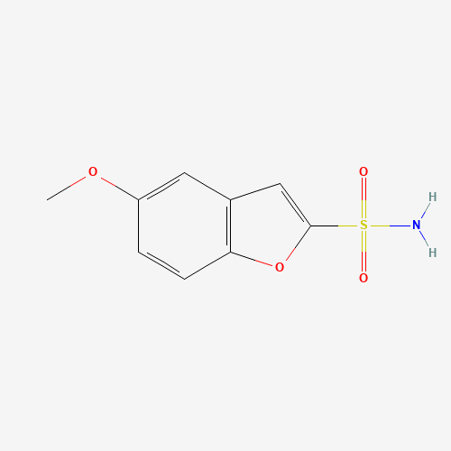 5-methoxy-1-benzofuran-2-sulfonamide (CAS: 100586-80-9) - Chemical Structure and Molecular Formula 