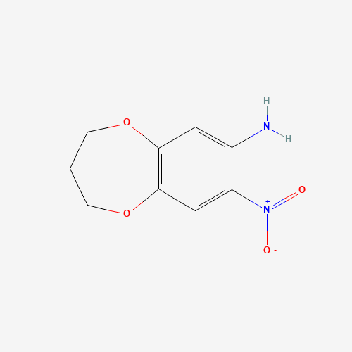 7-nitro-3,4-dihydro-2H-1,5-benzodioxepin-8-amine (CAS: 81864-62-2) - Related Chemical Product