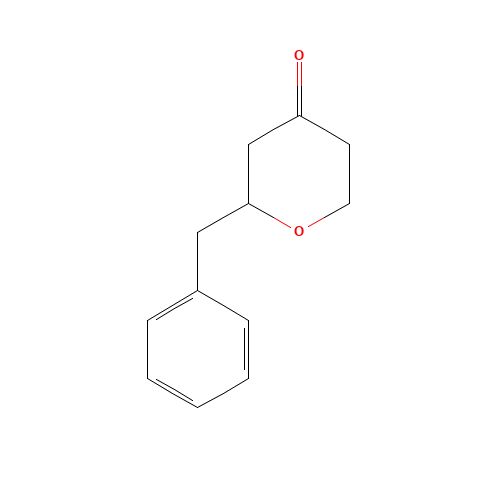 2-benzyloxan-4-one (CAS: 1340185-58-1) - Chemical Structure and Molecular Formula 