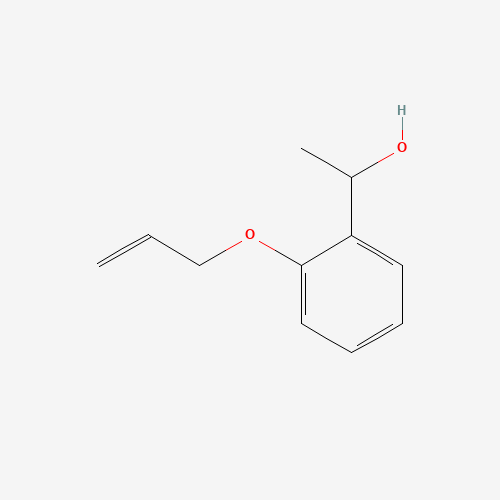 1-(2-prop-2-enoxyphenyl)ethanol (CAS: 104037-26-5) - Chemical Structure and Molecular Formula 