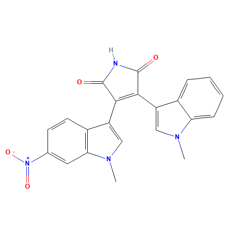 3-(1-methylindol-3-yl)-4-(1-methyl-6-nitroindol-3-yl)pyrrole-2,5-dione (CAS: 125313-92-0) - Related Chemical Product