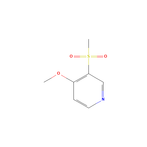 4-methoxy-3-methylsulfonylpyridine (CAS: 1003711-99-6) - Chemical Structure and Molecular Formula 