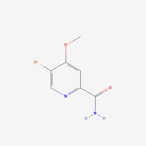 5-bromo-4-methoxypyridine-2-carboxamide (CAS: 1294003-28-3) - Chemical Structure and Molecular Formula 