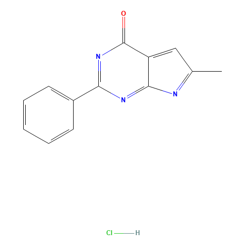 6-methyl-2-phenylpyrrolo[2,3-d]pyrimidin-4-one;hydrochloride (CAS: 1451734-87-4) - Related Chemical Product