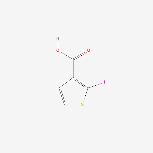 2-iodothiophene-3-carboxylic acid (CAS: 18895-00-6) - Chemical Structure and Molecular Formula 