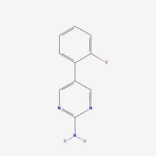 5-(2-fluorophenyl)pyrimidin-2-amine (CAS: 494802-22-1) - Chemical Structure and Molecular Formula 