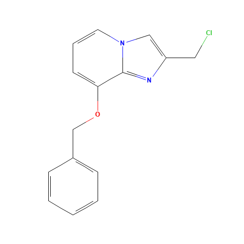 2-(chloromethyl)-8-phenylmethoxyimidazo[1,2-a]pyridine (CAS: 79707-23-6) - Related Chemical Product