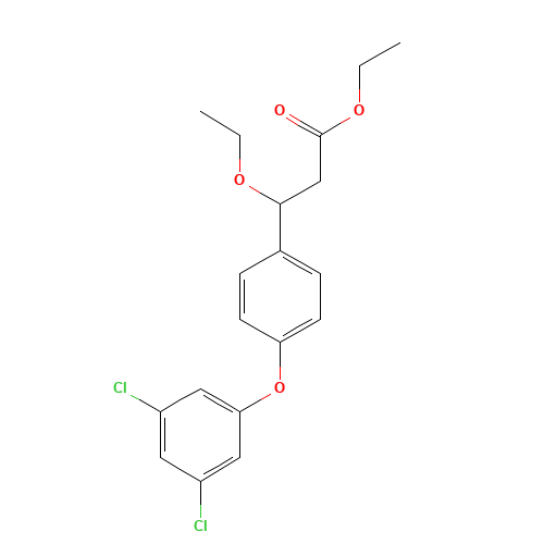 ethyl 3-[4-(3,5-dichlorophenoxy)phenyl]-3-ethoxypropanoate (CAS: 1202577-06-7) - Related Chemical Product
