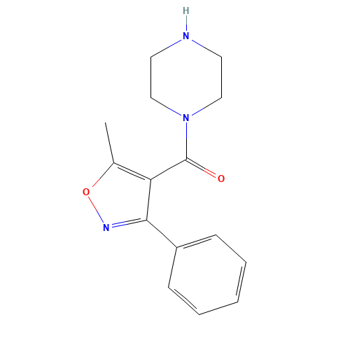 (5-methyl-3-phenyl-1,2-oxazol-4-yl)-piperazin-1-ylmethanone (CAS: 124953-38-4) - Related Chemical Product