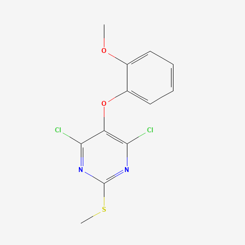 4,6-dichloro-5-(2-methoxyphenoxy)-2-methylsulfanylpyrimidine (CAS: 179401-12-8) - Related Chemical Product