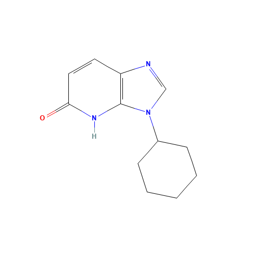3-cyclohexyl-4H-imidazo[4,5-b]pyridin-5-one (CAS: 1217349-19-3) - Chemical Structure and Molecular Formula 