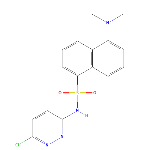 N-(6-chloropyridazin-3-yl)-5-(dimethylamino)naphthalene-1-sulfonamide (CAS: 162550-86-9) - Related Chemical Product