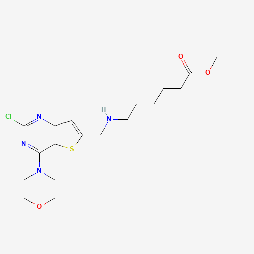 ethyl 6-[(2-chloro-4-morpholin-4-ylthieno[3,2-d]pyrimidin-6-yl)methylamino]hexanoate (CAS: 1235450-38-0) - Related Chemical Product