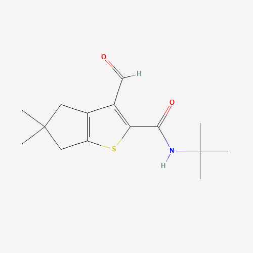 N-tert-butyl-3-formyl-5,5-dimethyl-4,6-dihydrocyclopenta[b]thiophene-2-carboxamide (CAS: 1433990-56-7) - Related Chemical Product