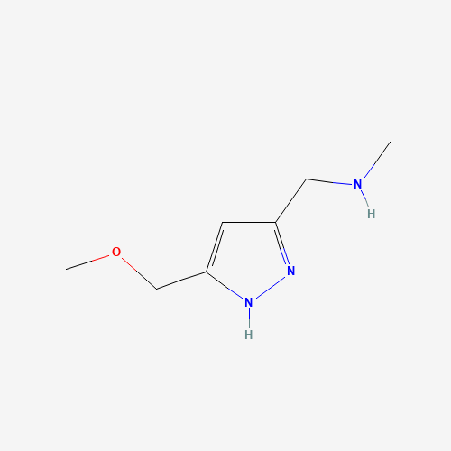 1-[5-(methoxymethyl)-1H-pyrazol-3-yl]-N-methylmethanamine (CAS: 1027754-60-4) - Chemical Structure and Molecular Formula 