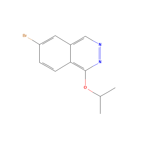 6-bromo-1-propan-2-yloxyphthalazine (CAS: 1019327-30-0) - Chemical Structure and Molecular Formula 