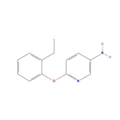 6-(2-ethylphenoxy)pyridin-3-amine (CAS: 1082169-91-2) - Chemical Structure and Molecular Formula 