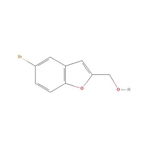 (5-bromo-1-benzofuran-2-yl)methanol (CAS: 38220-77-8) - Chemical Structure and Molecular Formula 