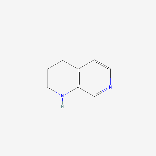 1,2,3,4-tetrahydro-1,7-naphthyridine (CAS: 13623-86-4) - Chemical Structure and Molecular Formula 