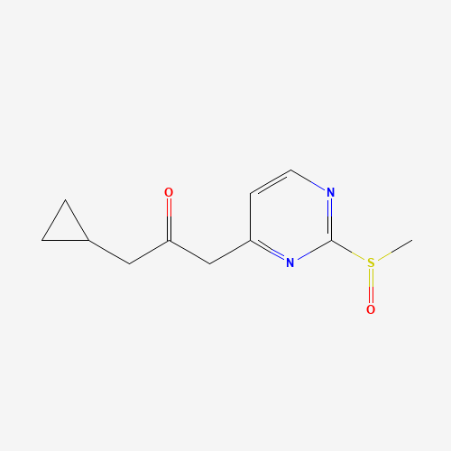 1-cyclopropyl-3-(2-methylsulfinylpyrimidin-4-yl)propan-2-one (CAS: 1383716-85-5) - Related Chemical Product