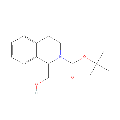 tert-butyl 1-(hydroxymethyl)-3,4-dihydro-1H-isoquinoline-2-carboxylate (CAS: 954239-58-8) - Chemical Structure and Molecular Formula 