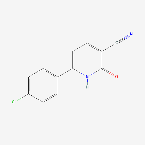 6-(4-chlorophenyl)-2-oxo-1H-pyridine-3-carbonitrile (CAS: 23148-51-8) - Chemical Structure and Molecular Formula 