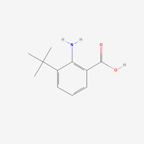 2-amino-3-tert-butylbenzoic acid (CAS: 917874-35-2) - Chemical Structure and Molecular Formula 