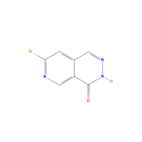 7-bromo-3H-pyrido[3,4-d]pyridazin-4-one (CAS: 794591-77-8) - Chemical Structure and Molecular Formula 
