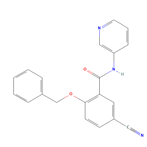 5-cyano-2-phenylmethoxy-N-pyridin-3-ylbenzamide (CAS: 1285513-43-0) - Related Chemical Product