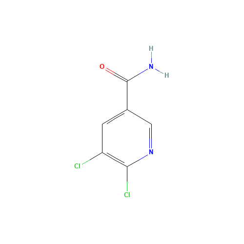 5,6-dichloropyridine-3-carboxamide (CAS: 75291-84-8) - Chemical Structure and Molecular Formula 