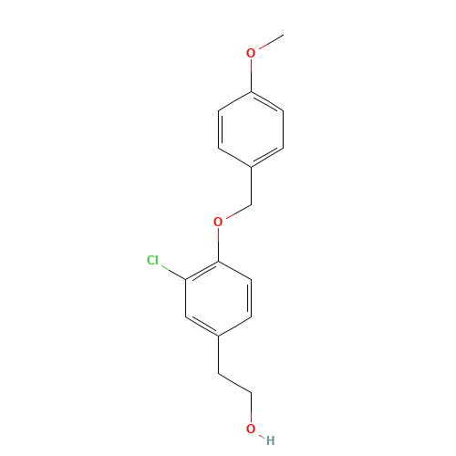 2-[3-chloro-4-[(4-methoxyphenyl)methoxy]phenyl]ethanol (CAS: 1147391-90-9) - Related Chemical Product