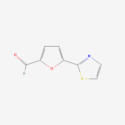 5-(1,3-thiazol-2-yl)furan-2-carbaldehyde (CAS: 342601-01-8) - Chemical Structure and Molecular Formula 
