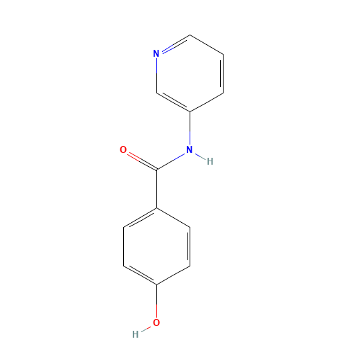 4-hydroxy-N-pyridin-3-ylbenzamide (CAS: 852980-64-4) - Chemical Structure and Molecular Formula 