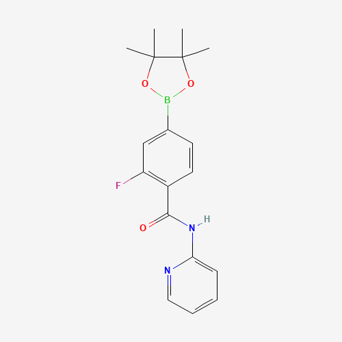 2-fluoro-N-pyridin-2-yl-4-(4,4,5,5-tetramethyl-1,3,2-dioxaborolan-2-yl)benzamide (CAS: 1419221-32-1) - Related Chemical Product
