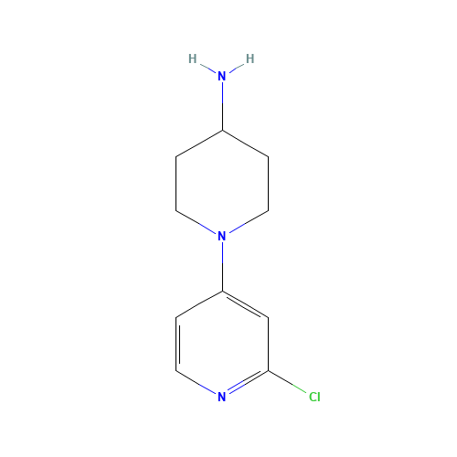 1-(2-chloropyridin-4-yl)piperidin-4-amine (CAS: 1289262-31-2) - Chemical Structure and Molecular Formula 