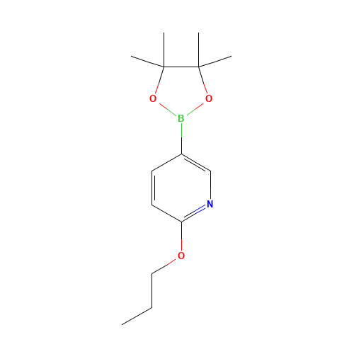 2-propoxy-5-(4,4,5,5-tetramethyl-1,3,2-dioxaborolan-2-yl)pyridine (CAS: 1257553-85-7) - Related Chemical Product