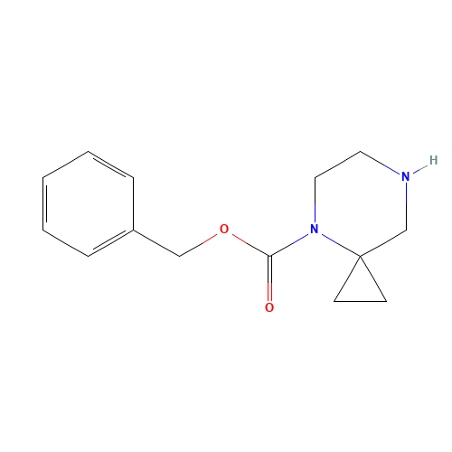benzyl 4,7-diazaspiro[2.5]octane-4-carboxylate (CAS: 787564-07-2) - Chemical Structure and Molecular Formula 
