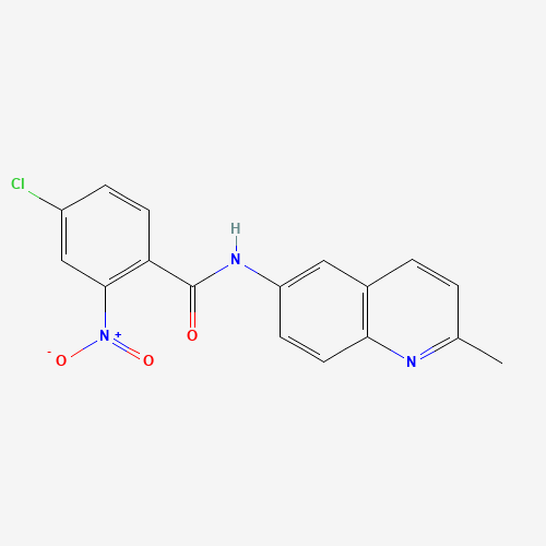 4-chloro-N-(2-methylquinolin-6-yl)-2-nitrobenzamide (CAS: 832102-28-0) - Related Chemical Product