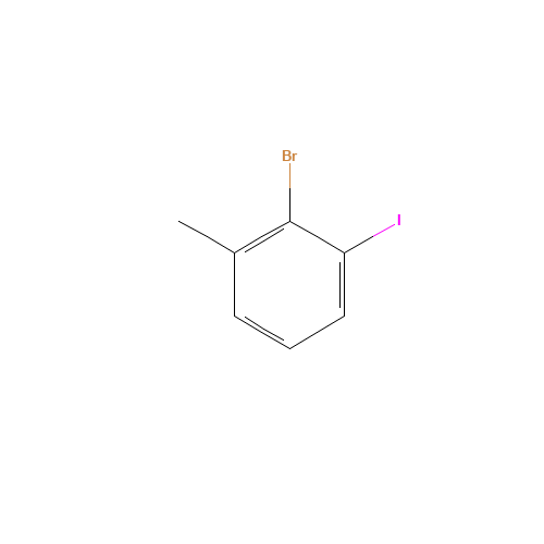 2-bromo-1-iodo-3-methylbenzene (CAS: 888214-21-9) - Chemical Structure and Molecular Formula 