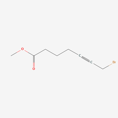 methyl 7-bromohept-5-ynoate (CAS: 41349-38-6) - Chemical Structure and Molecular Formula 