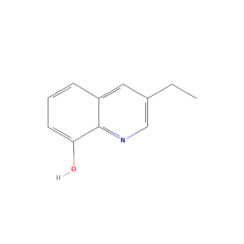 3-ethylquinolin-8-ol (CAS: 111470-98-5) - Chemical Structure and Molecular Formula 