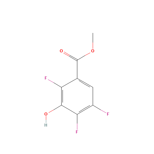 methyl 2,4,5-trifluoro-3-hydroxybenzoate (CAS: 137234-92-5) - Chemical Structure and Molecular Formula 
