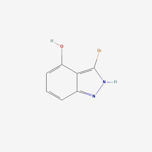 3-bromo-1,2-dihydroindazol-4-one (CAS: 1246307-73-2) - Chemical Structure and Molecular Formula 