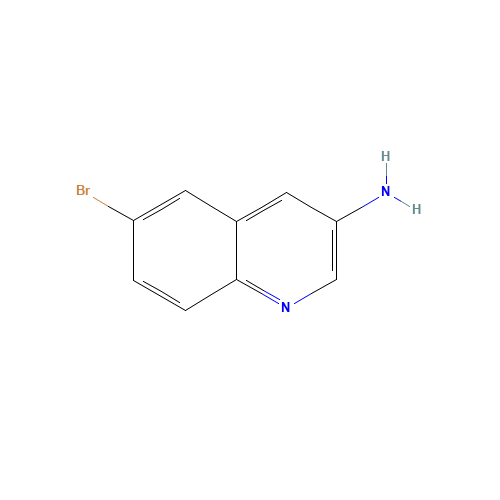 6-bromoquinolin-3-amine (CAS: 930570-31-3) - Chemical Structure and Molecular Formula 