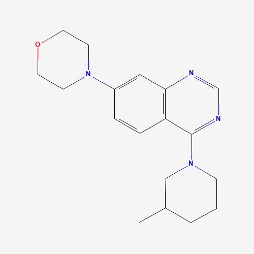 4-[4-(3-methylpiperidin-1-yl)quinazolin-7-yl]morpholine (CAS: 1334600-96-2) - Related Chemical Product